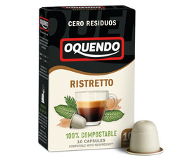 Oquendo Ristretto biodegradable capsules for Nespresso x 10