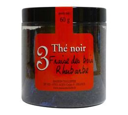 N°3 Wild Strawberry and Rhubarb black tea - 60g loose leaf tea - Maison Taillefer