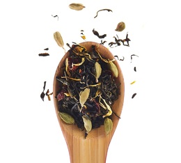 'Noël aux Bermudes' flavoured black tea and jasmine green tea - 100g loose leaf tea - Comptoir Français du Thé