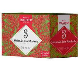 Maison Taillefer Wild Strawberry & Rhubarb black tea - 20 sachets