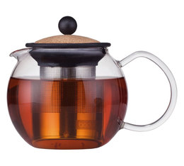 0.5L Assam tea press with stainless steel infuser and cork lid - Bodum