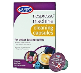 Urnex cleaning capsules for Nespresso machines - 5 uses