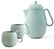 Viva Scandinavia \'Nina\' Stone Mint porcelain teapot + 2 cups and FREE Tea
