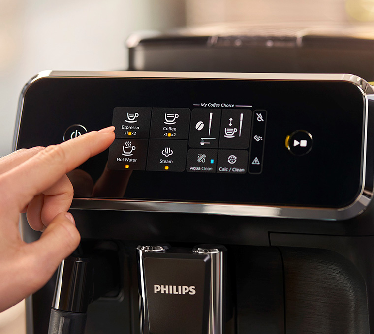 Machine à café automatique Philips Lattego EP2231/40 interface et réglages
