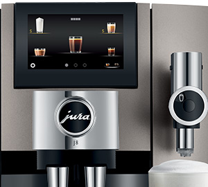 Ecran tactile machine Jura J8 Midnight Silver