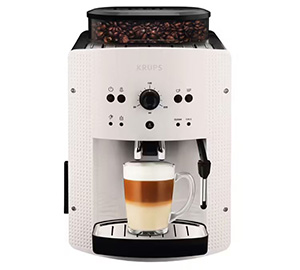 Machine à café à grain Krups essential blanche design 4 mois de cafe