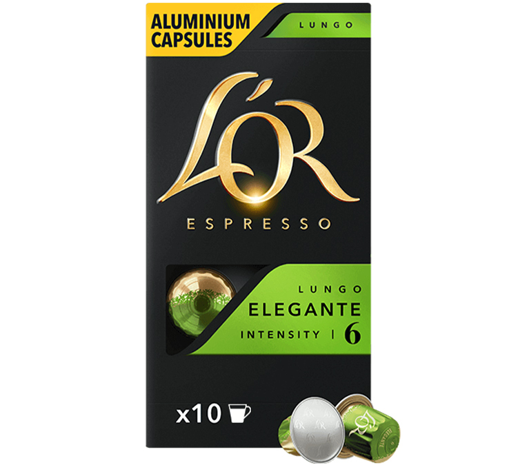 capsule compatible nespresso lor espresso lungo elegante x 10