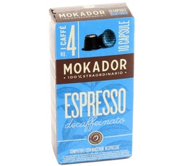 10 Capsules Decaffeinato - compatibles Nespresso® - MOKADOR CASTELLARI