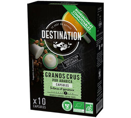 10 capsules compostables Bio compatibles Nespresso® Grands Crus Bio x10 Destination