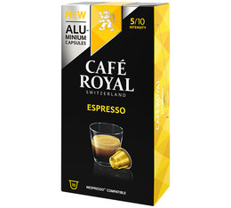 Capsules Aluminium Espresso x10 Compatible Nespresso® - CAFÉ ROYAL