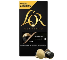 10 capsules compatibles Nespresso® Ristretto - L'OR ESPRESSO