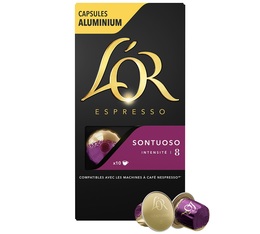 10 capsules compatibles Nespresso® Sontuoso - L'OR ESPRESSO