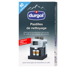 Produits d'entretien DURGOL® -  Pastilles de nettoyage pour machine à café grain, capsules et dosettes x10