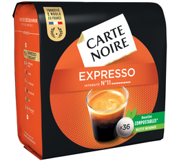 36 dosettes Espresso N°11 - CARTE NOIRE