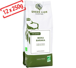 Green Lion Coffee Ethiopie Moka Baraka - 12x250g - Grains