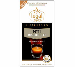 10 capsules végétales Ristretto -  compatibles Nespresso® LEGAL