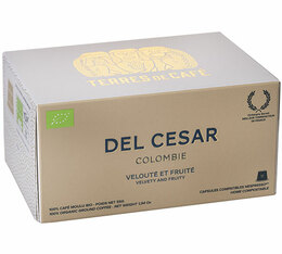 10 Capsules Colombie Del Cesar Bio - Nespresso compatible - TERRES DE CAFE 