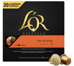 20 capsules compatibles Nespresso®Delizioso - L'OR ESPRESSO