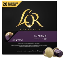 L'Or Espresso Capsules Supremo Nespresso Compatible x 20
