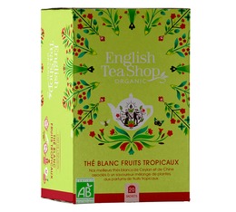 English Tea Shop Organic White Tea & Tropical Fruits - 20 sachets