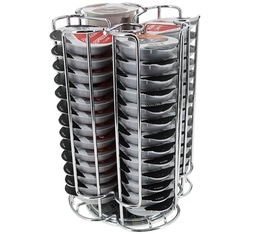 Support porte-capsules Dolce Gusto 32 places avec base métallique rotative
