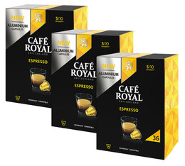 Pack 54 capsules Espresso- Nespresso compatible - CAFE ROYAL