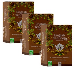 Pack Rooibos Cacao Vanille bio - 3 x 20 sachets plats - ENGLISH TEA SHOP