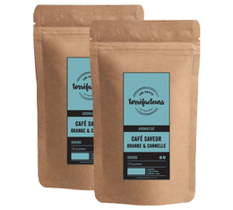 Coffee beans - Orange/cinnamon flavour - 250g (2x125g) - Les Petits Torréfacteurs