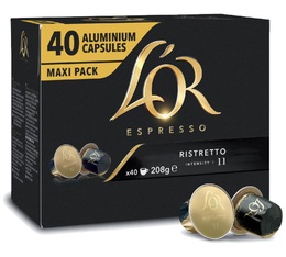 40 capsules Ristretto compatibles Nespresso® - L'OR ESPRESSO