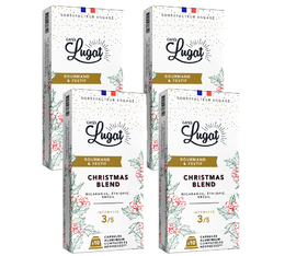 Offre spéciale : 3 boîtes achetées, 1 offerte ! Capsules Nespresso Compatibles - Christmas Blend 2022 - Cafés Lugat