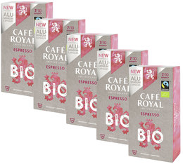 Café Royal 'Espresso Bio' Organic & Fairtrade aluminium capsules for Nespresso x50