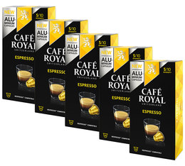 Pack 50 capsules Espresso - Nespresso® compatible - CAFE ROYAL