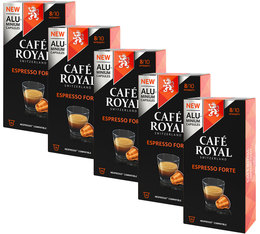 Café Royal 'Espresso Forte' aluminium Nespresso® compatible pods x 50