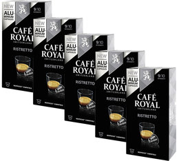 Pack 50 capsules Ristretto - Nespresso compatible - CAFE ROYAL