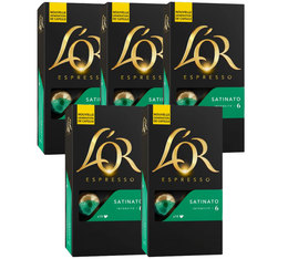 Pack 5 x 10 capsules Satinato - Compatible Nespresso - L'OR ESPRESSO