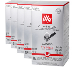 90 dosettes ESE Lungo normal Rouge - ILLY