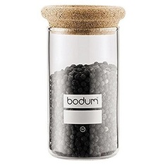 BODUM YOHKI Glass food storage jar with cork lid - 0.25L capacity