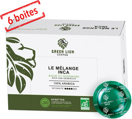 Green Lion Coffee Le Mélange Inca - Office Pads - 300 dosettes compatibles Nespresso® pro