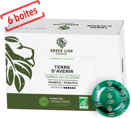 Green Lion Coffee Terre d'Avenir - Office Pads - 300 dosettes compatibles Nespresso® pro
