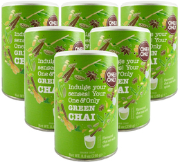 Boisson frappée 'Green Chai' 6x250g - One & Only