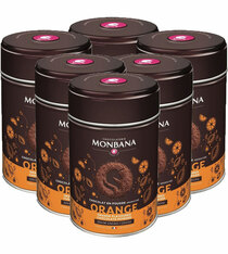 Lot de 6 Chocolats en poudre aromatisés Orange 6x250g - Monbana