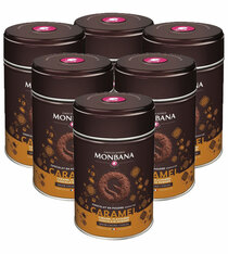 Lot de 6 Chocolats en poudre aromatisés Caramel 250g - Monbana