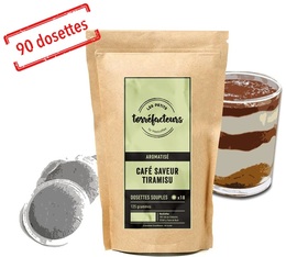 Les Petits Torréfacteurs - Tiramisu flavoured coffee pods for Senseo x90