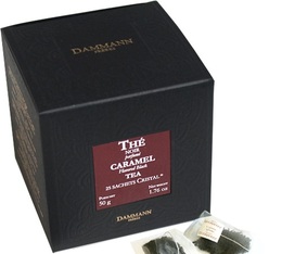 Caramel-flavoured black tea - 25 Cristal® sachets - Dammann Frères