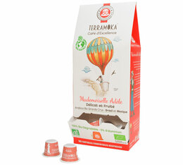 60 Capsules Melle Adèle Bio biodégradables - compatibles Nespresso® - TERRAMOKA
