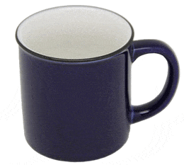 Mug rétro bleu nuit - 250 ml - AOC