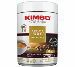 250g café moulu Aroma Gold 100% Arabica - Kimbo