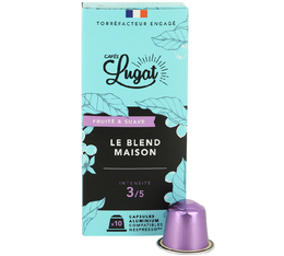 10 capsules Le Blend Maison - compatibles Nespresso® - CAFÉS LUGAT