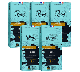 Capsules Compatibles Nespresso® - Cafés Lugat - Bali- 50 capsules