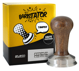 Baristator Tamper 58.6mm High Precision Brown Wooden Handle